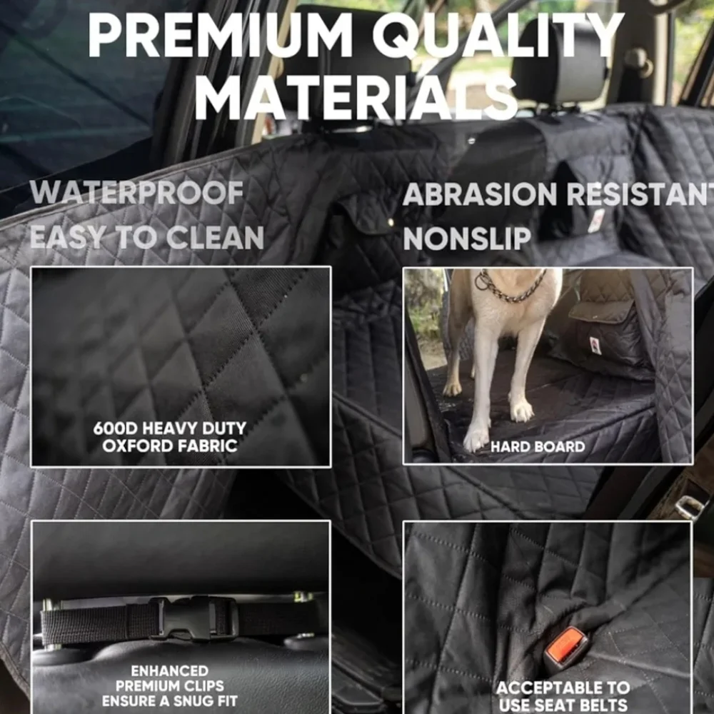 Premium Back Seat Cover for Dogs